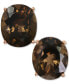 ფოტო #3 პროდუქტის Smoky Quartz Oval Stud Earrings (8-3/8 ct. t.w.) in 14k Rose Gold