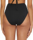 Women's Monaco Ruched-Sash High-Waist Bikini Bottoms