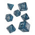 Фото #1 товара Q WORKSHOP Call Of Cthulhu Dice Set Abyssal & White 7 Units Board Game