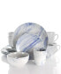 Фото #11 товара Набор посуды из каменной керамики Elama Marble Clara, набор на 16 предметов, для сервировки стола