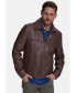 ფოტო #1 პროდუქტის Men's Fashion Leather Jacket, Nappa Chocolate Brown