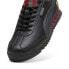 Фото #8 товара Puma Ferrari Roma Via 30806701 Mens Black Leather Motorsport Sneakers Shoes