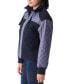 ფოტო #4 პროდუქტის Women's Quilted-Trim Zip Bomber Jacket