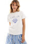 Фото #1 товара Mango La Dolce Vita print t-shirt in white