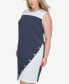 Фото #1 товара Plus Size Colorblocked Jersey Dress
