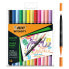 Set of Felt Tip Pens Bic Intensity 12 Pieces Multicolour