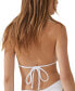 Фото #1 товара Women's Textured Slider Triangle Bikini Top