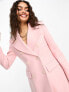 Фото #5 товара Forever New Petite oversized open maxi coat in powder pink