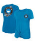 ფოტო #1 პროდუქტის Women's Blue Charlotte FC Athletic Front Twist T-shirt