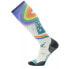 SMARTWOOL Ski Zero Cushion Rainbow Trails Print OTC socks