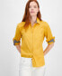 Фото #1 товара Women's Cotton Roll-Tab Button Shirt