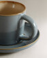 Фото #7 товара Teacup and saucer with contrast rim