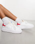 New Balance CT302 trainers in white and red