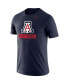 ფოტო #3 პროდუქტის Men's Navy Arizona Wildcats Softball Drop Legend Performance T-shirt