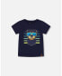 ფოტო #1 პროდუქტის Boy T-Shirt With Print Navy - Child