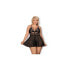 Babydoll and Thong Set Black