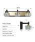 Фото #6 товара LED 3-Light Modern Crystal Bathroom Vanity Light Over Mirror Bath Wall Lighting Fixtures