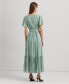 ფოტო #2 პროდუქტის Women's Shadow-Gingham Belted Cotton-Blend Dress