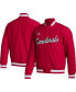 Фото #1 товара Men's Red Louisville Cardinals Baseball Coaches Full-Snap Jacket