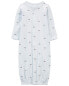 Фото #4 товара Baby Preemie Sailboat Sleeper Gown Preemie (Up to 6lbs)