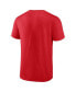 ფოტო #1 პროდუქტის Men's Red Kansas City Chiefs 2023 AFC West Division Champions Big and Tall T-shirt