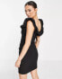 Фото #3 товара Trendyol off shoulder mini dress in black