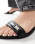 Mango heel detail sandal in black