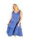 ფოტო #1 პროდუქტის Plus Size Teresa Tiered Tank Dress