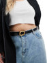 Фото #1 товара ASOS DESIGN CURVE waist and hip jeans belt with oval buckle design