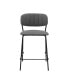 Фото #2 товара Carlo Faux Leather and Metal Counter Height Bar Stool