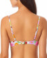 Фото #2 товара California Waves 282143 Juniors' Printed Underwire Bralette Bikini Top Size MD