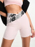 New Balance Relentless legging shorts in light pink