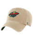 Фото #2 товара Men's Khaki Minnesota Wild Earldor Clean Up Adjustable Hat