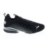 Фото #1 товара Puma Axelion LS 19438411 Mens Black Canvas Lace Up Athletic Running Shoes