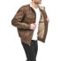 Фото #3 товара Levis Mens Faux Leather Sherpa Aviator Bomber Jacket Small