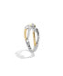 ფოტო #4 პროდუქტის The Dagobah Diamond Ring (1/10 ct. t.w.) in Two-Tone Silver and 10K Yellow Gold