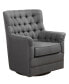 Mathis 29.5" Fabric Wide Swivel Glider Chair