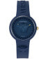 ფოტო #2 პროდუქტის Women's Swiss Medusa Pop Blue Silicone Strap Watch 39mm Set