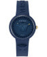 Women's Swiss Medusa Pop Blue Silicone Strap Watch 39mm Set