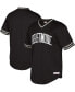 ფოტო #2 პროდუქტის Men's Black Beast Mode Collegiate Logo V-Neck Jersey T-shirt