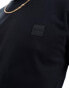 BOSS Tales box logo t-shirt in black - BLACK