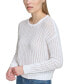 Women's Open-Stitch Long-Sleeve Sweater