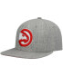 ფოტო #2 პროდუქტის Men's Heathered Gray Atlanta Hawks 2.0 Snapback Hat