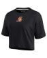 ფოტო #3 პროდუქტის Women's Black Los Angeles Lakers Super Soft Boxy Cropped T-shirt