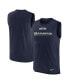 Фото #1 товара Men's College Navy Seattle Seahawks Muscle Trainer Tank Top