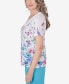 Фото #3 товара Women's Summer Breeze Butterfly Border Shirt Sleeve Top
