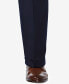 Фото #6 товара Men's Big & Tall Premium Comfort Stretch Classic-Fit Solid Pleated Dress Pants