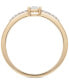ფოტო #4 პროდუქტის Certified Diamond Stack Ring (1/6 ct. t.w.) in 14k Gold, Created for Macy's