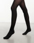 Vero Moda 40 denier 2 pack tights in black Черный, S/M - EU 36-38 - фото #3