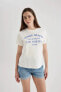 Kadın T-shirt Beyaz B6794ax/wt32